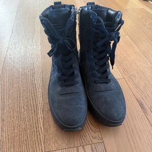 Fear of God black Suede High-Top side zip Boots